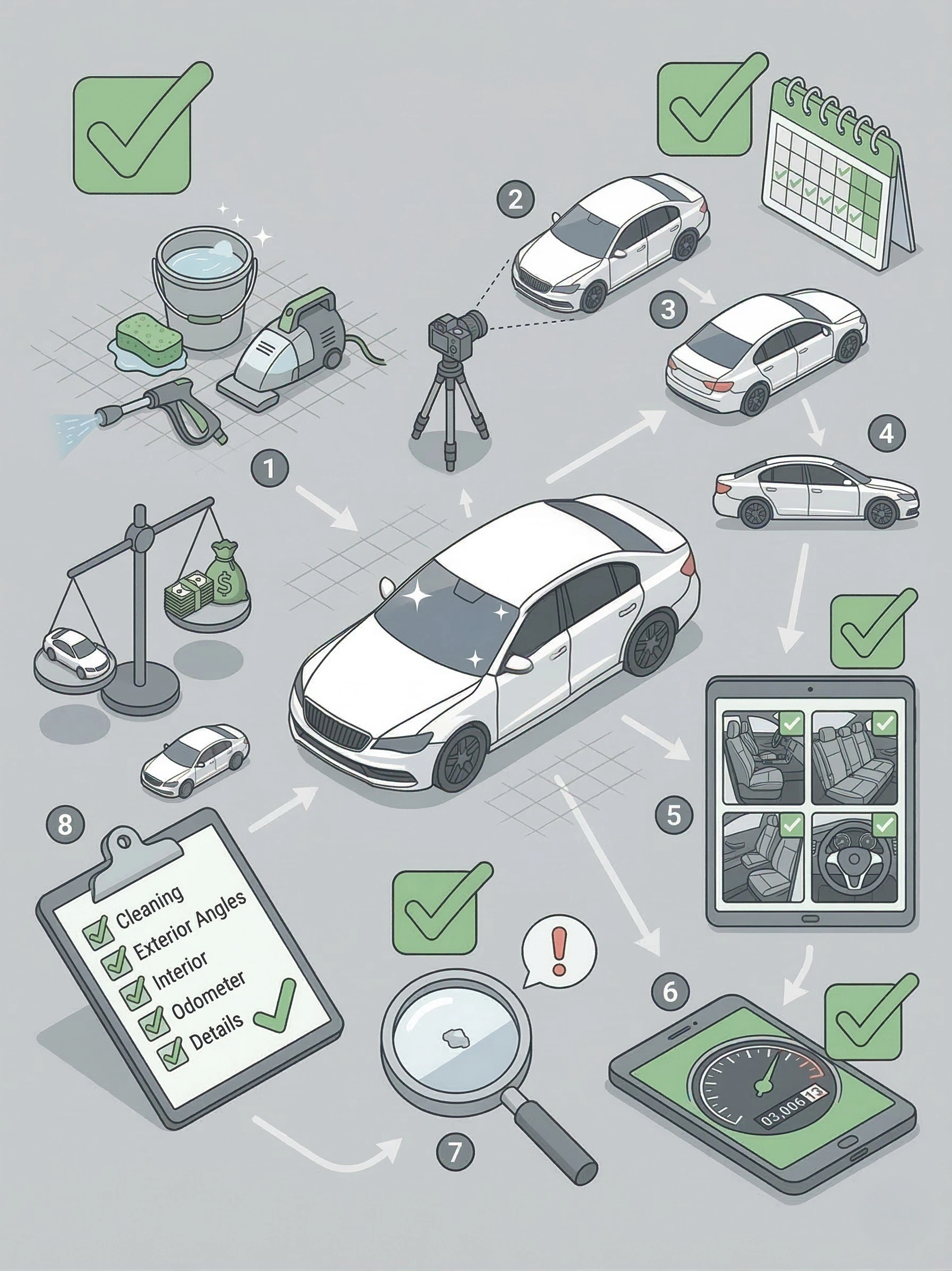 Kuidas autot müügiks õigesti pildistada: rakursside järjekord ja vajalikud kaadrid