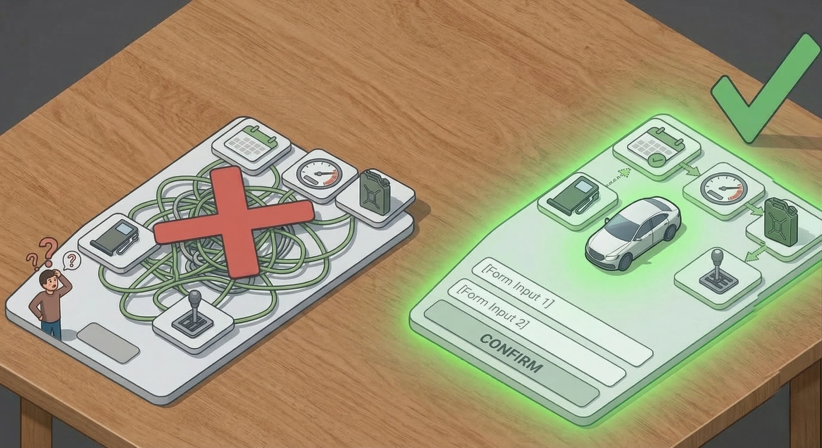 Пример короткой и понятной заявки на оценку автомобиля с основными данными