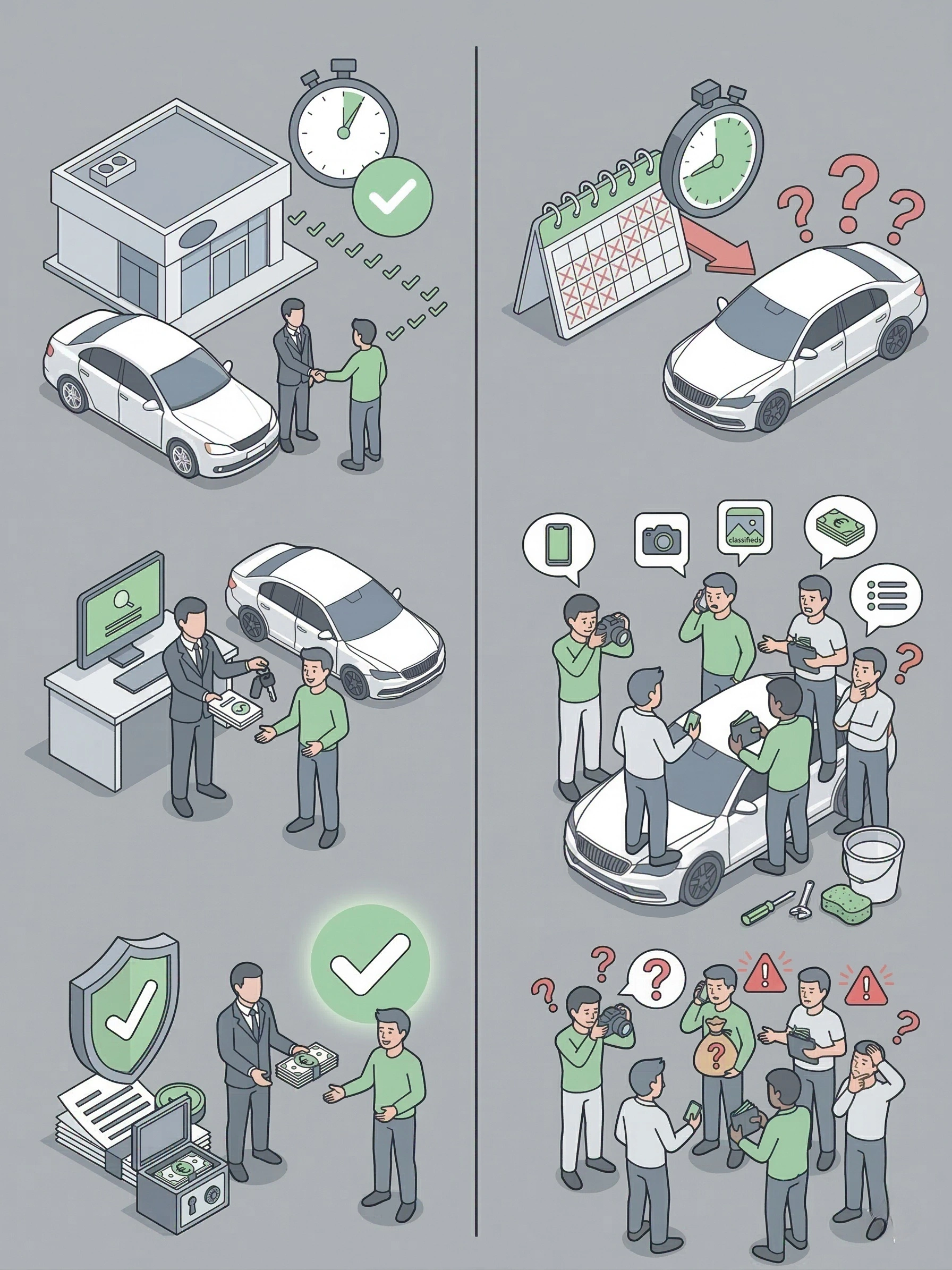 Olukorrad, kus auto kokkuost on mugavam kui tavaline müük kuulutuste kaudu